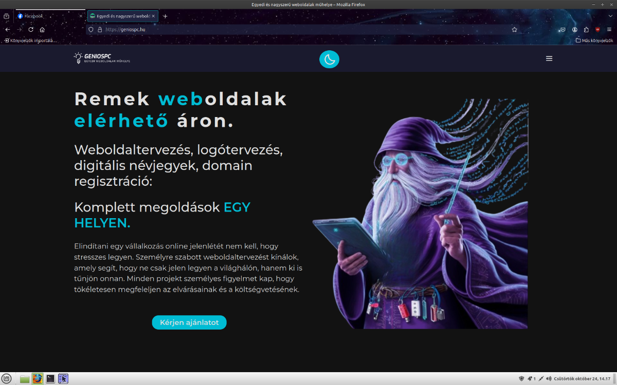 saját weboldal